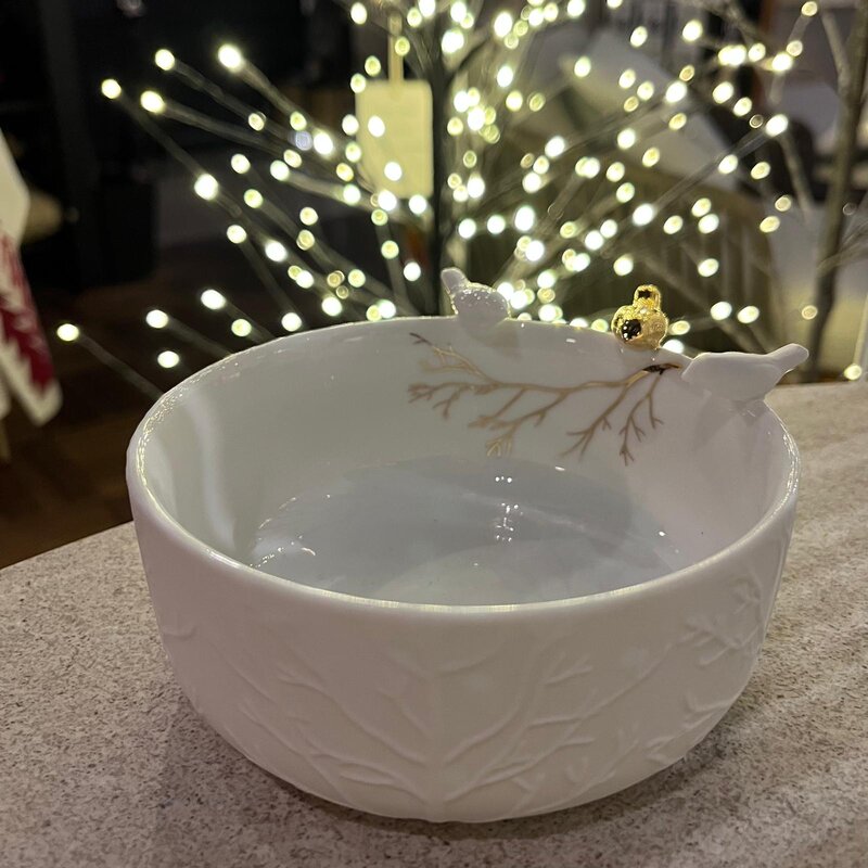 Small Porcelain Bowl "Flock of Birds"